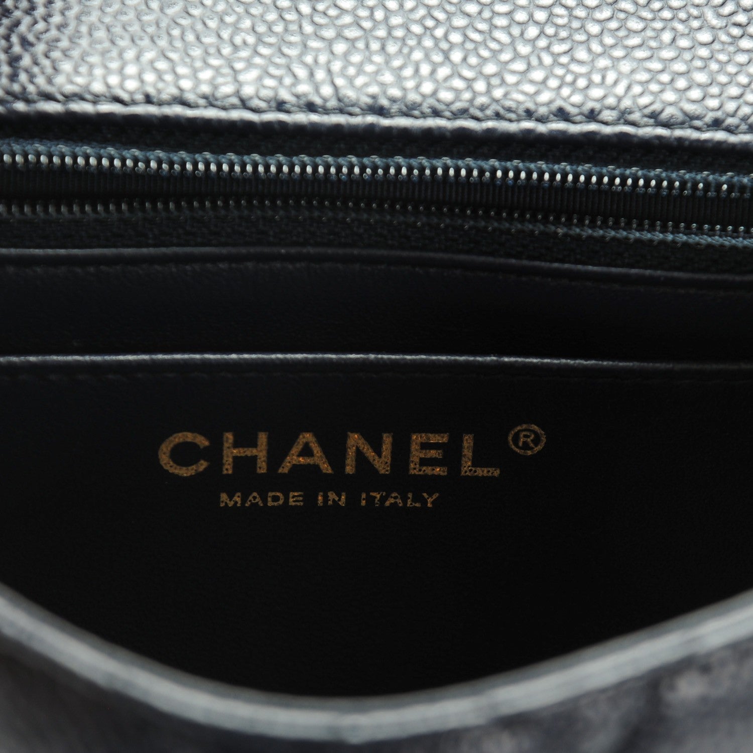 Chanel Caviar Quilted Mini Square Flap Navy 7 of 8