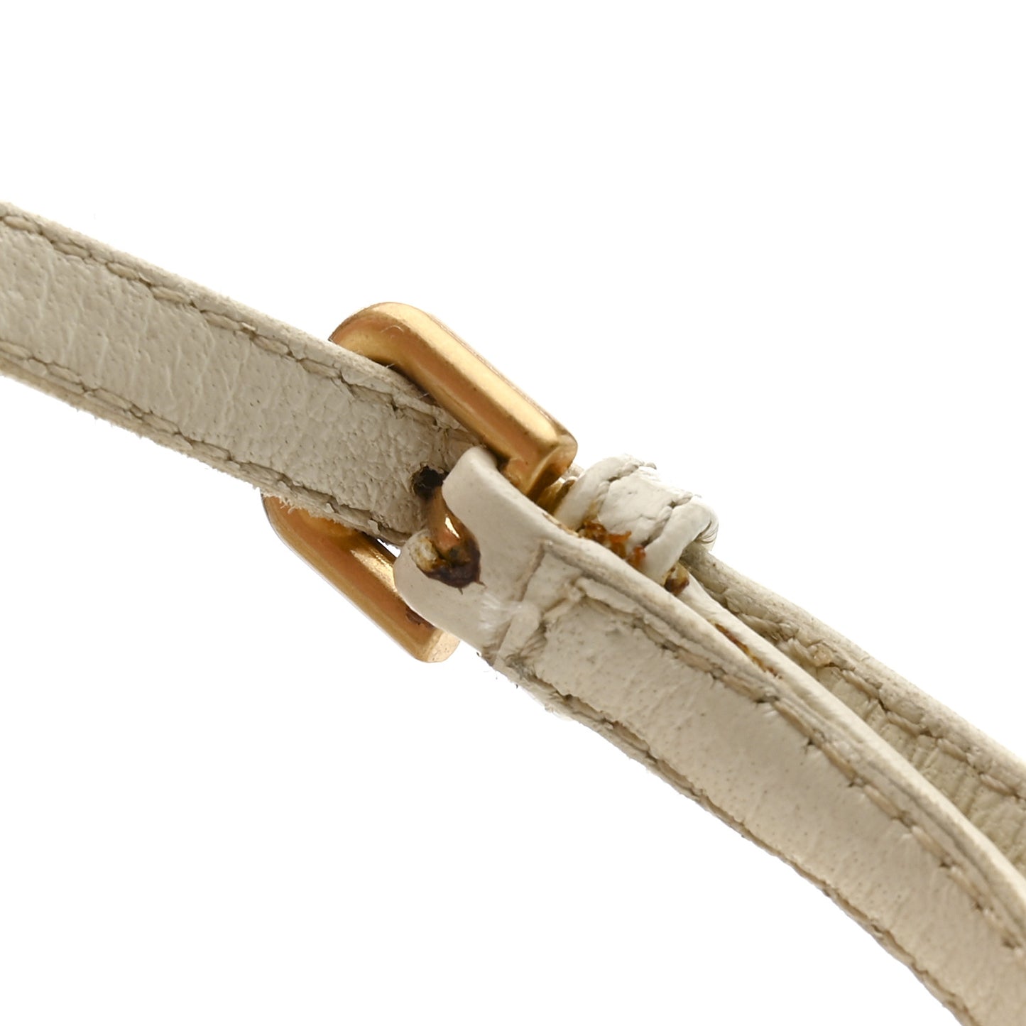 Lambskin Stretch Chain Strap 90mm Sandals 40 Sea Salt