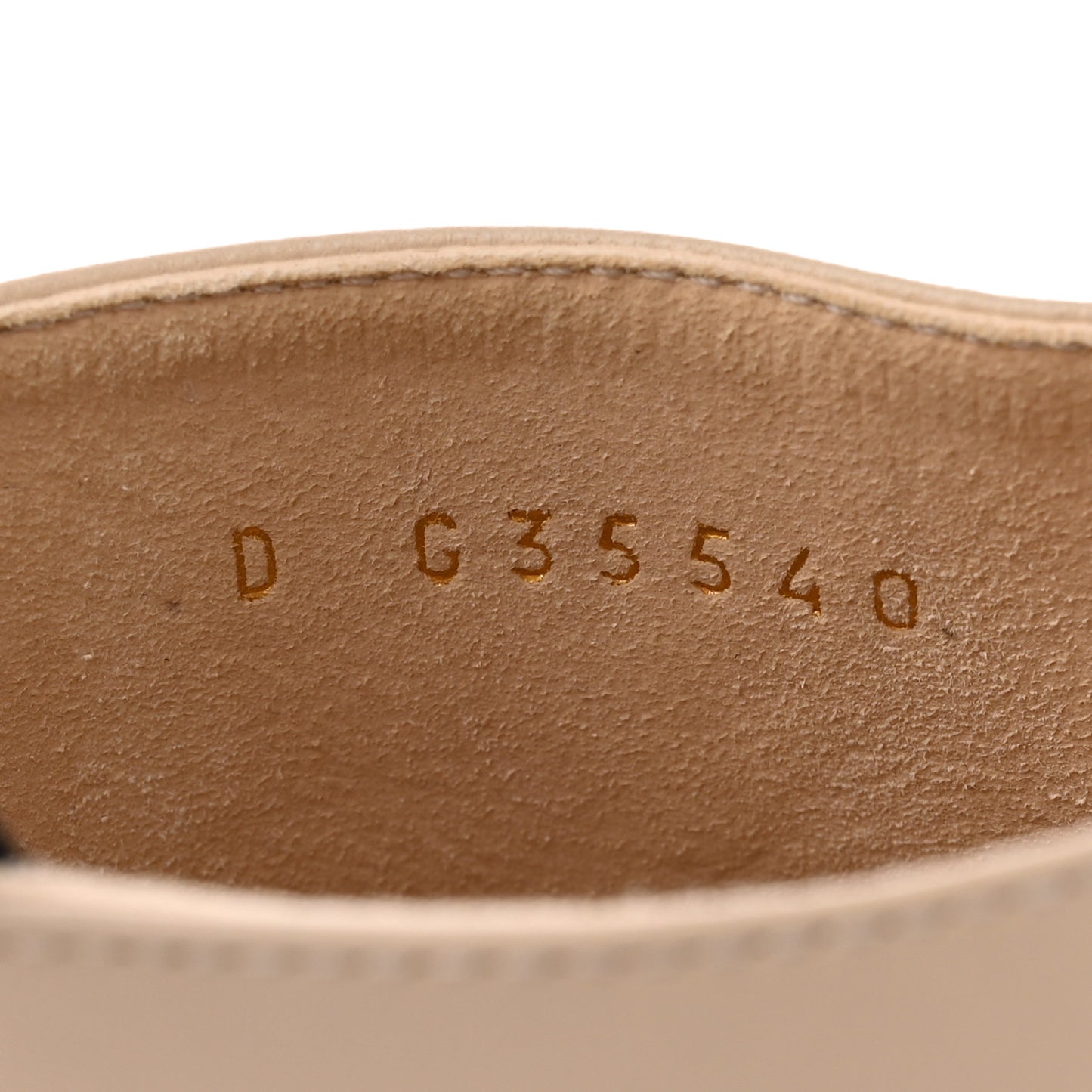 Lambskin Grosgrain Cap Toe Pearl Mule 37.5 Beige Black