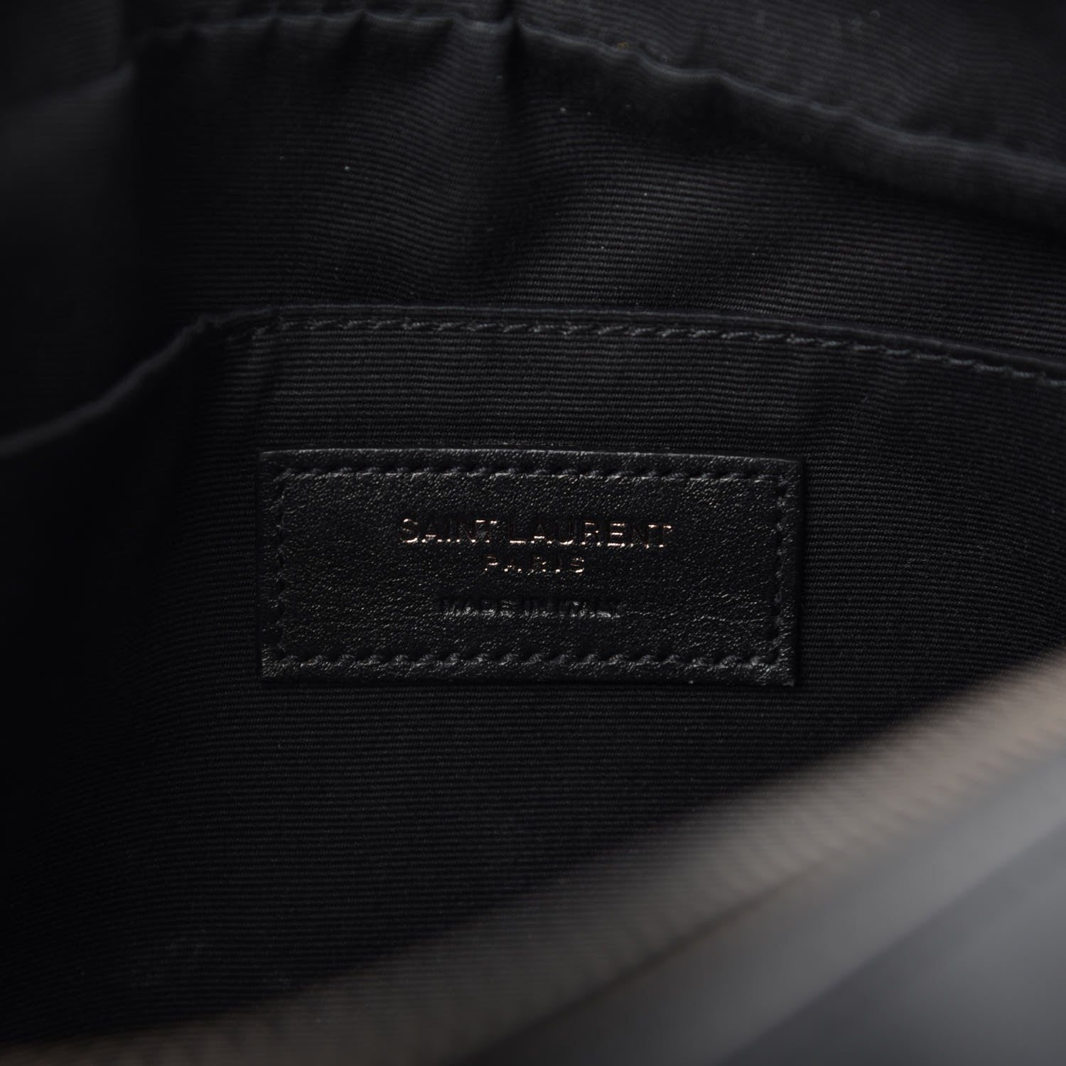 Saint Laurent Calfskin Matelasse Monogram Lou Camera Bag Black 8 of 10