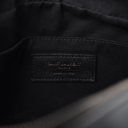 Saint Laurent Calfskin Matelasse Monogram Lou Camera Bag Black 8 of 10