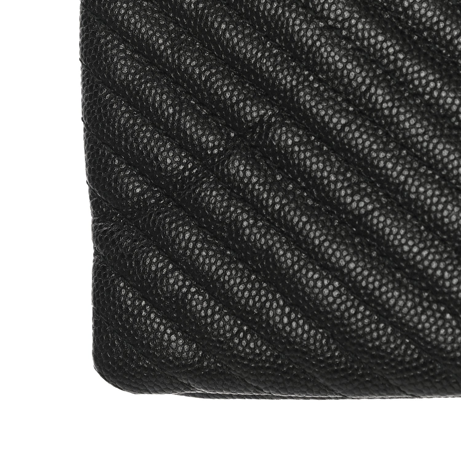 Chanel Caviar Chevron Quilted Small Zipped Boy Pouch Black 12 of 12