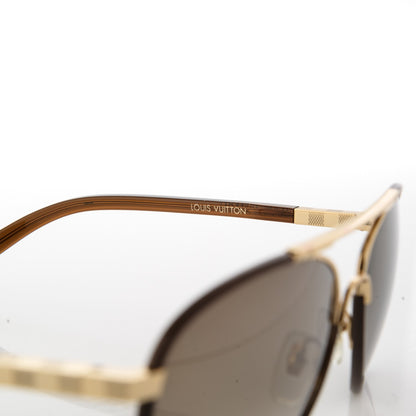 Louis Vuitton Attraction Pilot Sunglasses Z0706U Brown 6 of 10