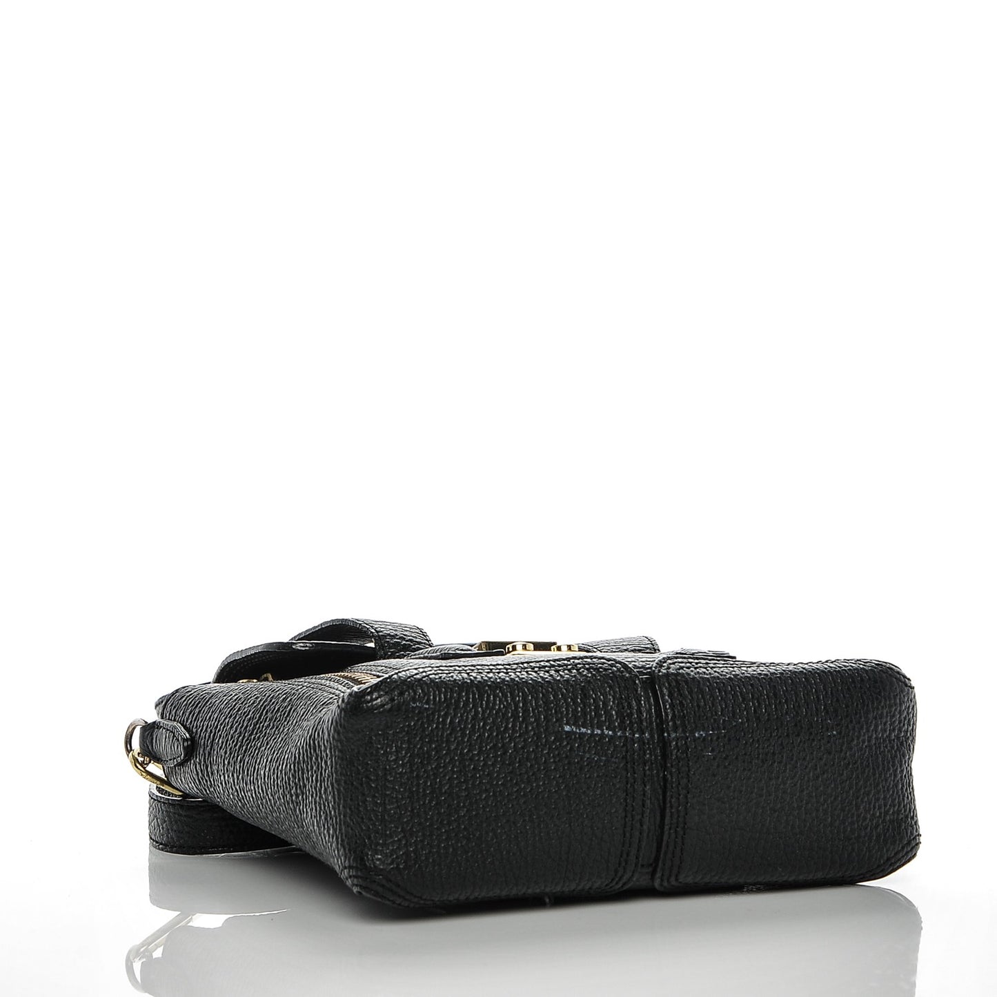 3.1 Textured Calfskin Mini Pashli Satchel Black