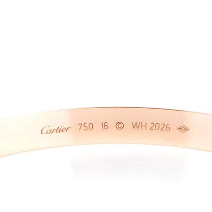 Cartier 18K Pink Gold LOVE Bracelet 16 4 of 5