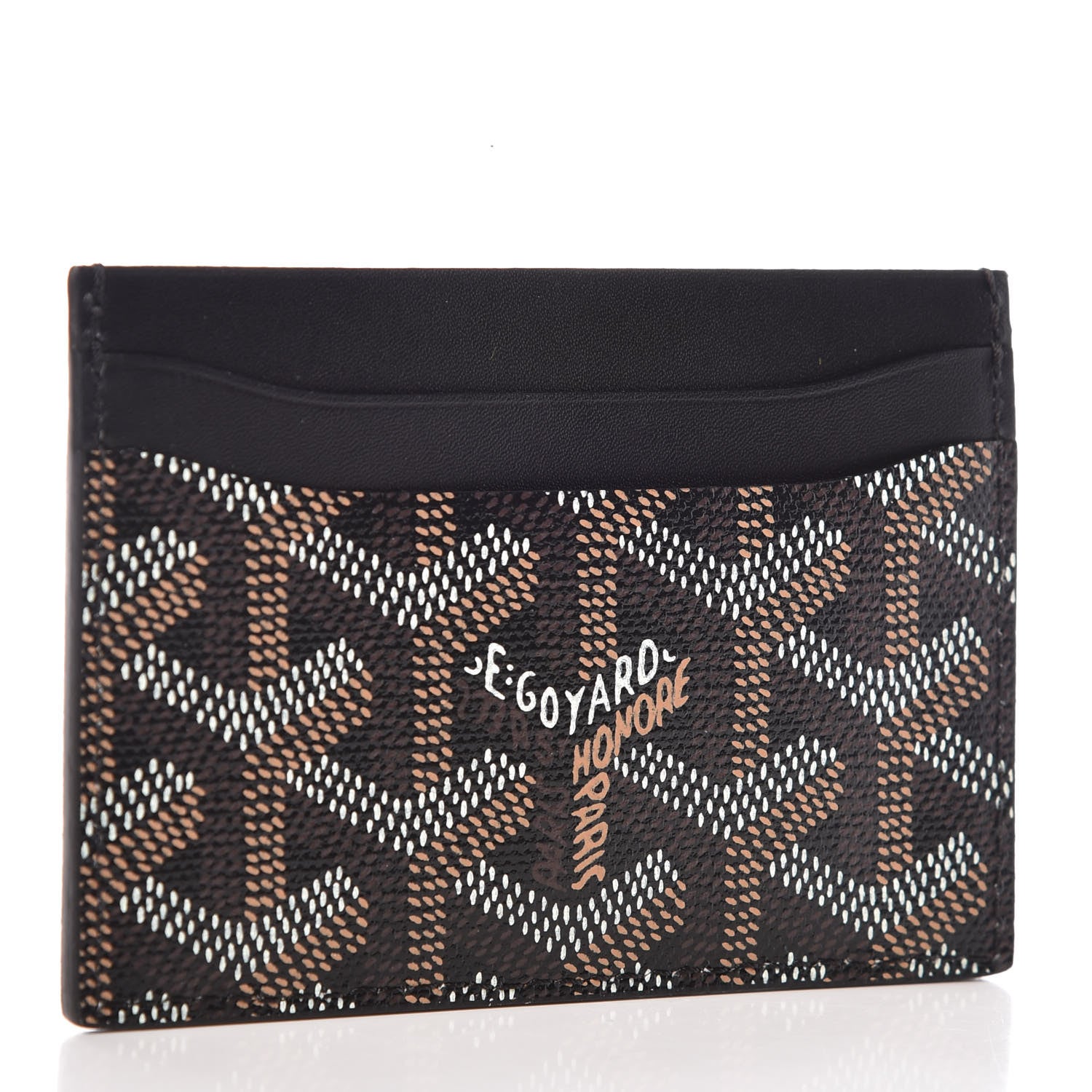 Goyard Goyardine Saint Sulpice Card Holder Black 3 of 9