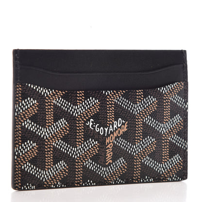 Goyard Goyardine Saint Sulpice Card Holder Black 3 of 9