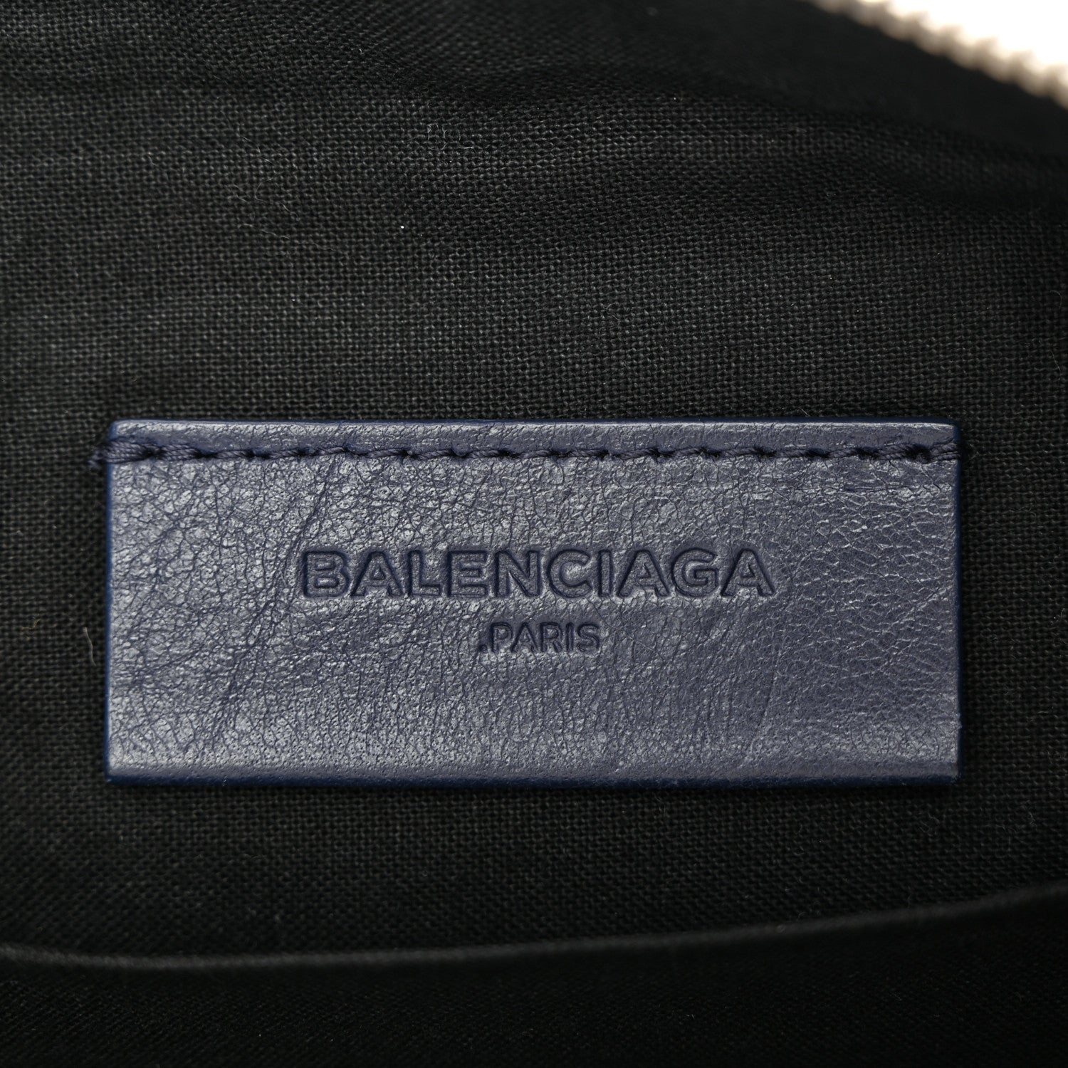 Balenciaga Agneau Classic Hardware Small Pouch Navy 6 of 10