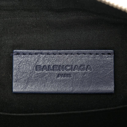 Balenciaga Agneau Classic Hardware Small Pouch Navy 6 of 10