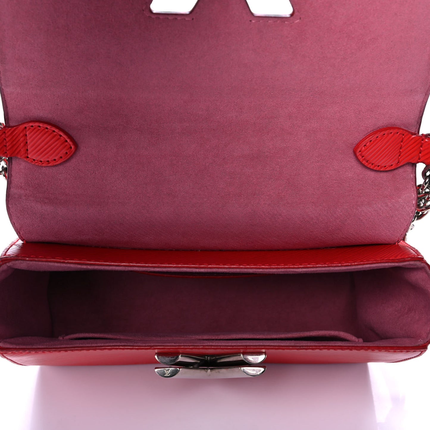 Epi Twist Shoulder Bag MM Coquelicot