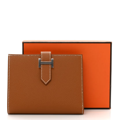 Hermes Epsom Bearn Compact Wallet Gold 7 of 7