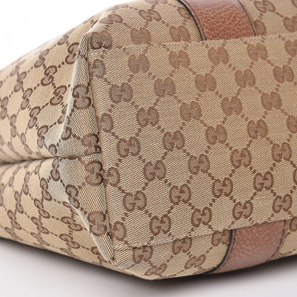 Gucci Monogram Medium Bamboo Bar Tote Brown 5 of 10