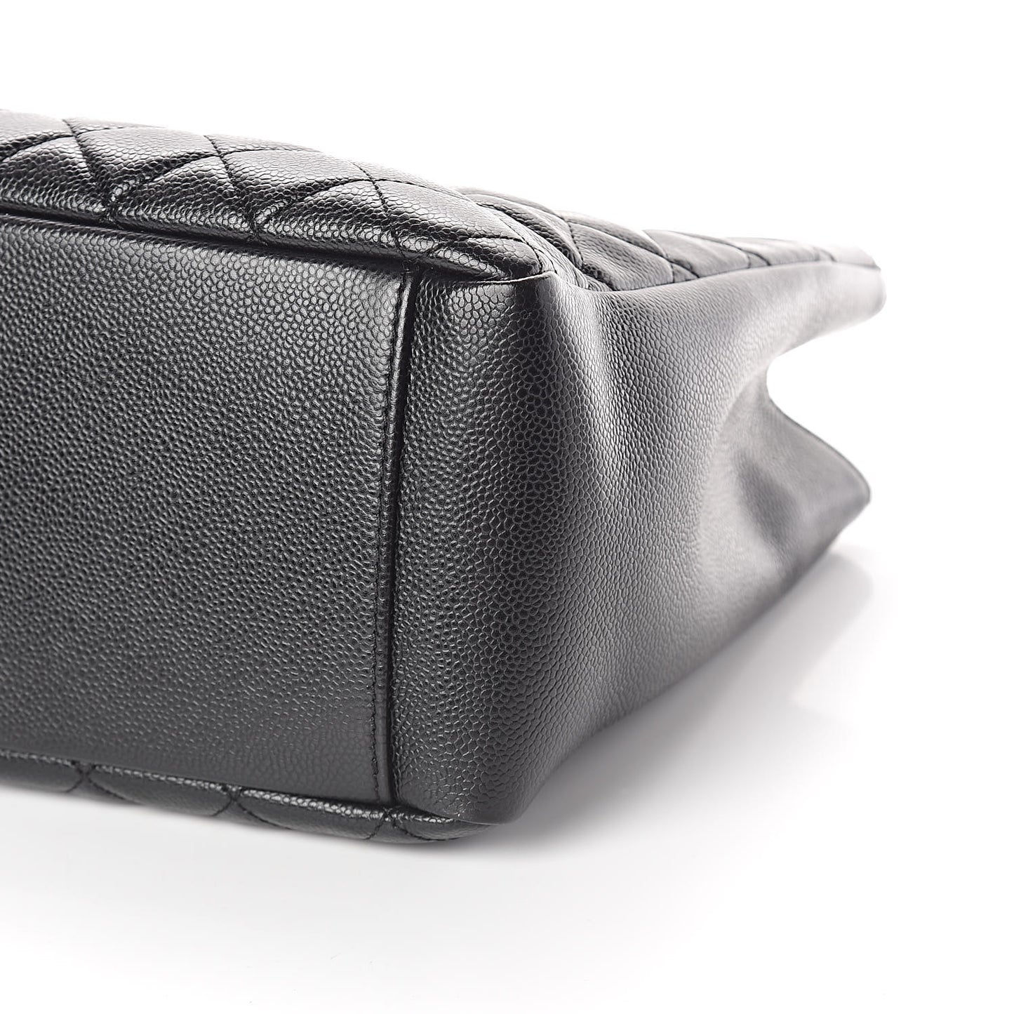 Caviar Quilted Grand Shopping Tote GST Black