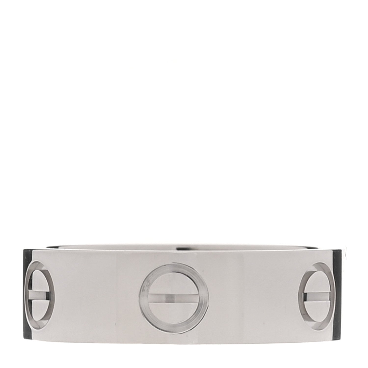 Cartier 18K White Gold 5.5mm LOVE Ring 52 6 1 of 5