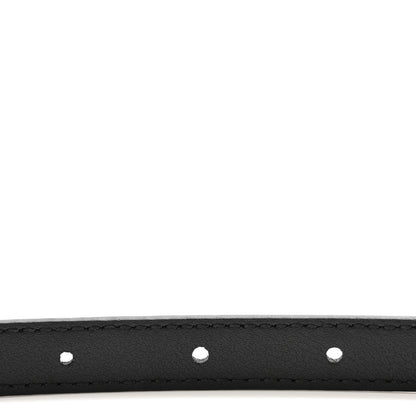 Gucci Plutone Calfskin Gucci Buckle 20mm Thin Belt 80 32 Black 4 of 5