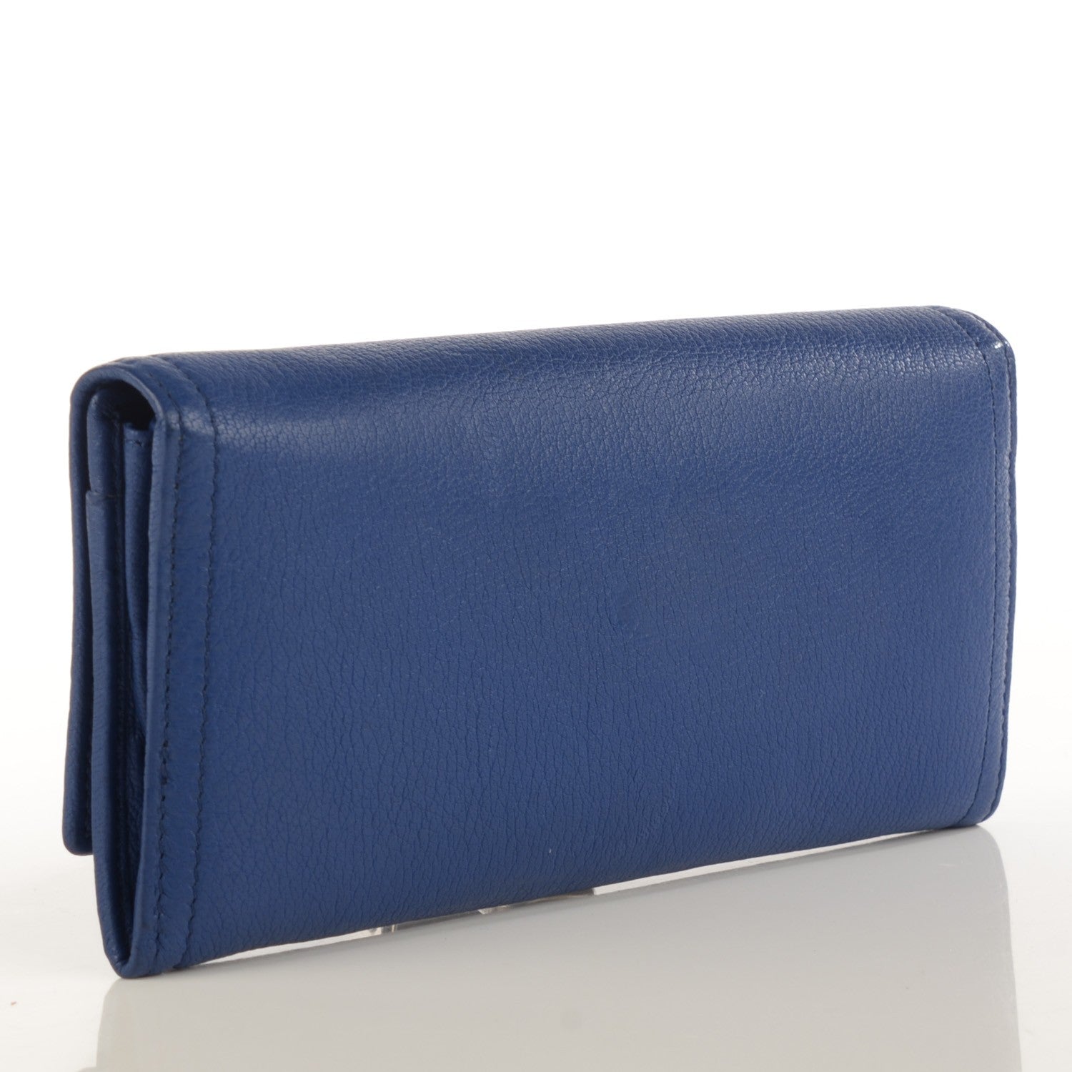 Givenchy Goatskin Pandora Flap Continental Wallet Deep Blue 3 of 8