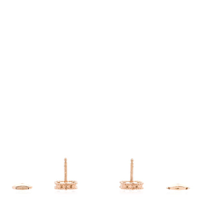 Van Cleef & Arpels 18K Rose Gold Carnelian Sweet Alhambra Earrings 3 of 4