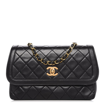 Chanel Lambskin Quilted Small Single Flap Black 1 of 10
