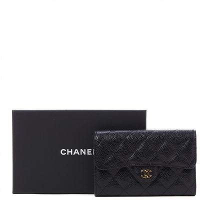 Chanel Caviar Quilted Medium Flap Wallet Black 9 of 9