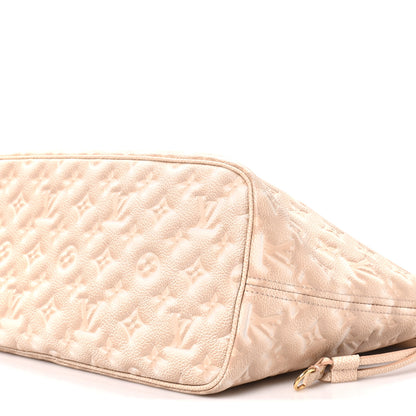 Louis Vuitton Empreinte Monogram Summer Stardust Neverfull MM Beige Clair 8 of 9