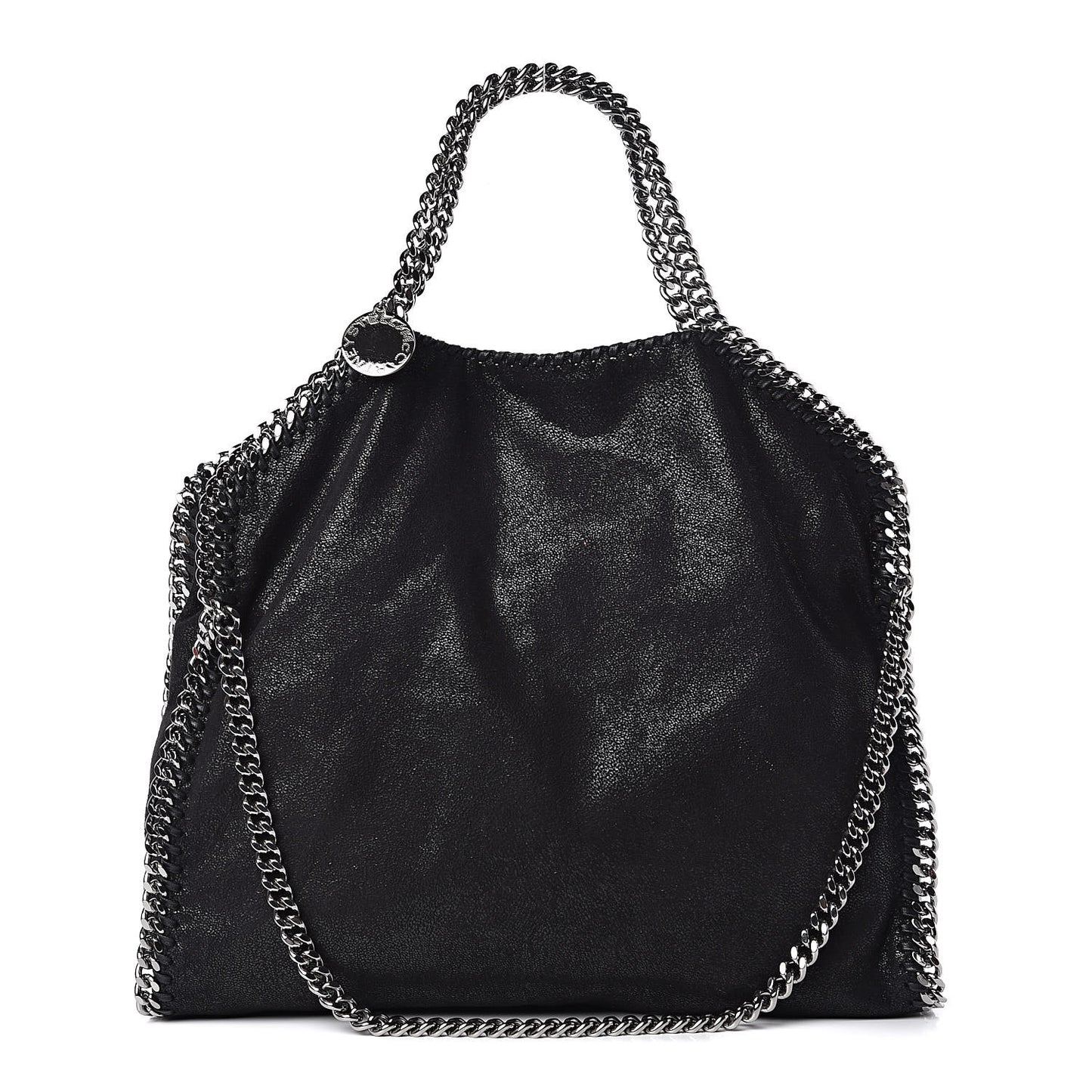 Shaggy Deer Falabella Fold Over Tote Black