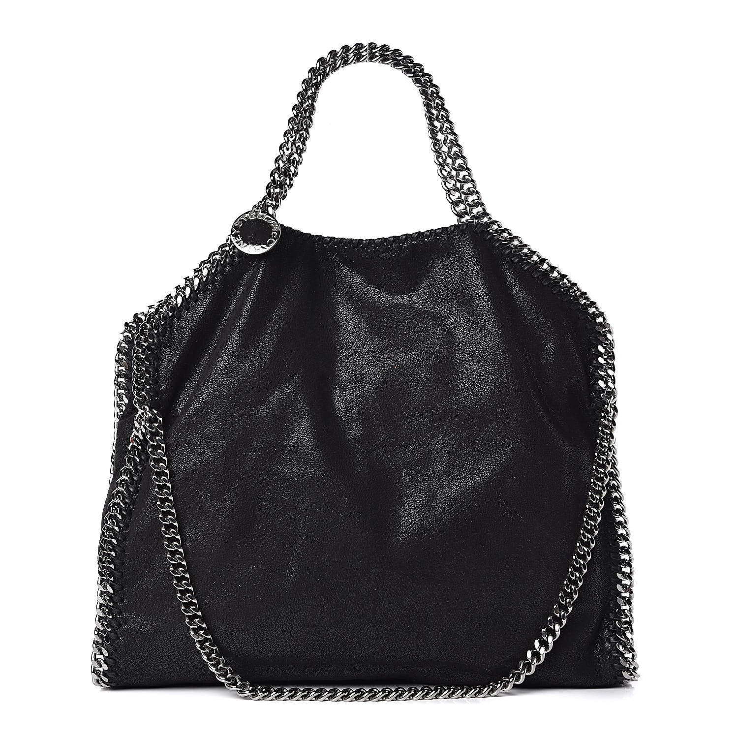 Stella McCartney Shaggy Deer Falabella Fold Over Tote Black 1 of 10