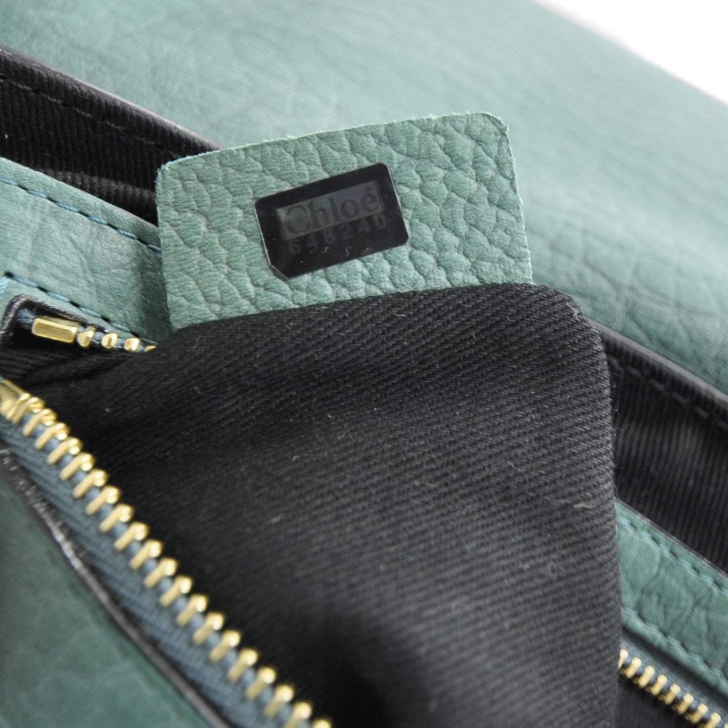 Grained Calfskin Sally Flap Bag Green
