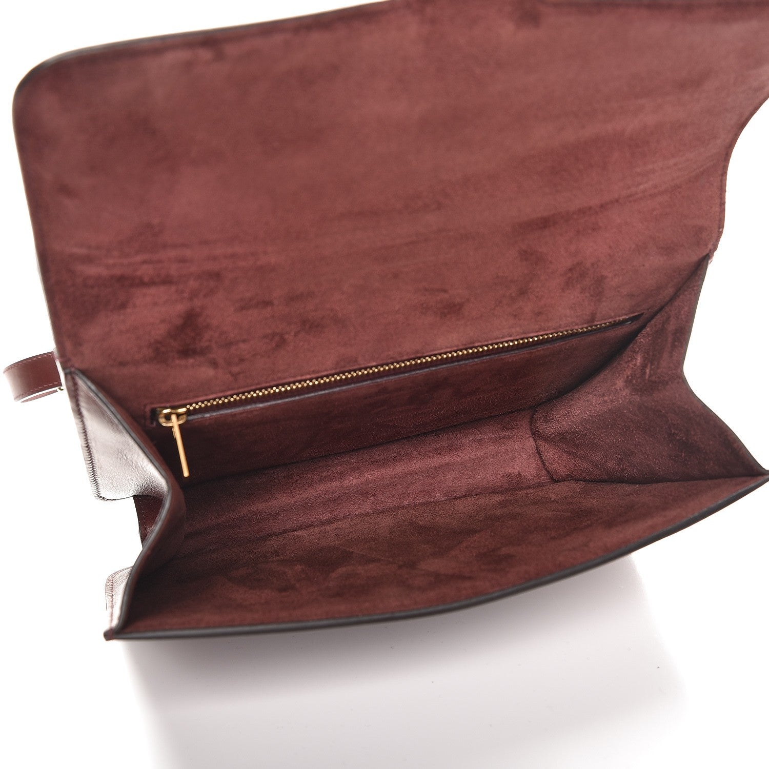 Celine Natural Calfskin Medium Symmetrical Bag Burgundy 6 of 9