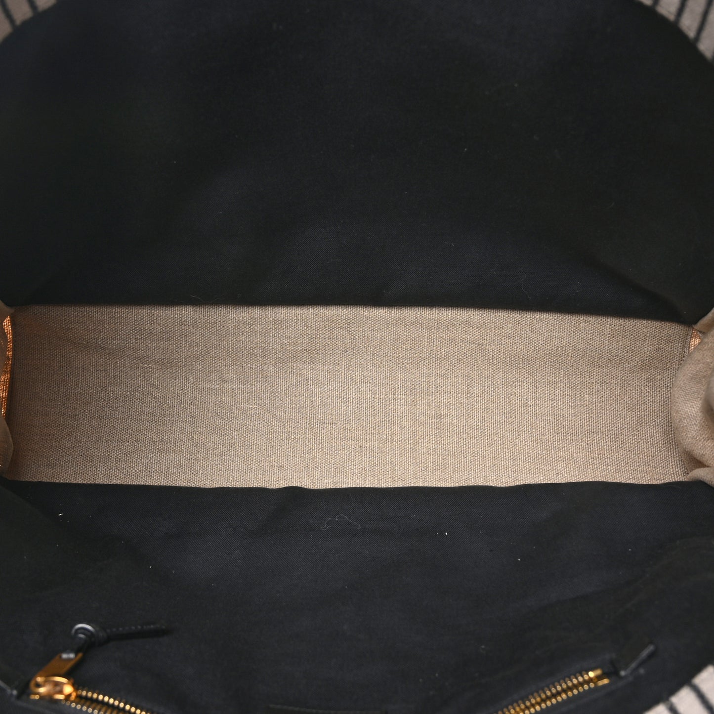 Embroidered Cotton Linen Rive Gauche Noe Tote Natural Black