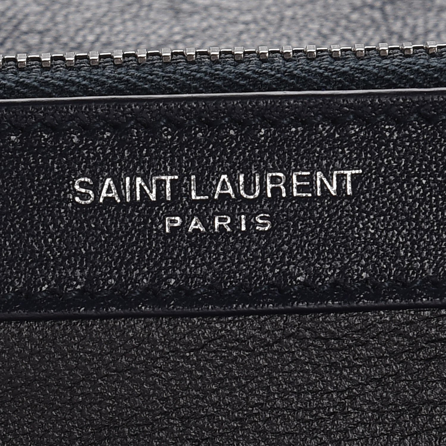 Saint Laurent Sheepskin Matelasse Chevron Monogram Large College Satchel Navy Blue 8 of 10
