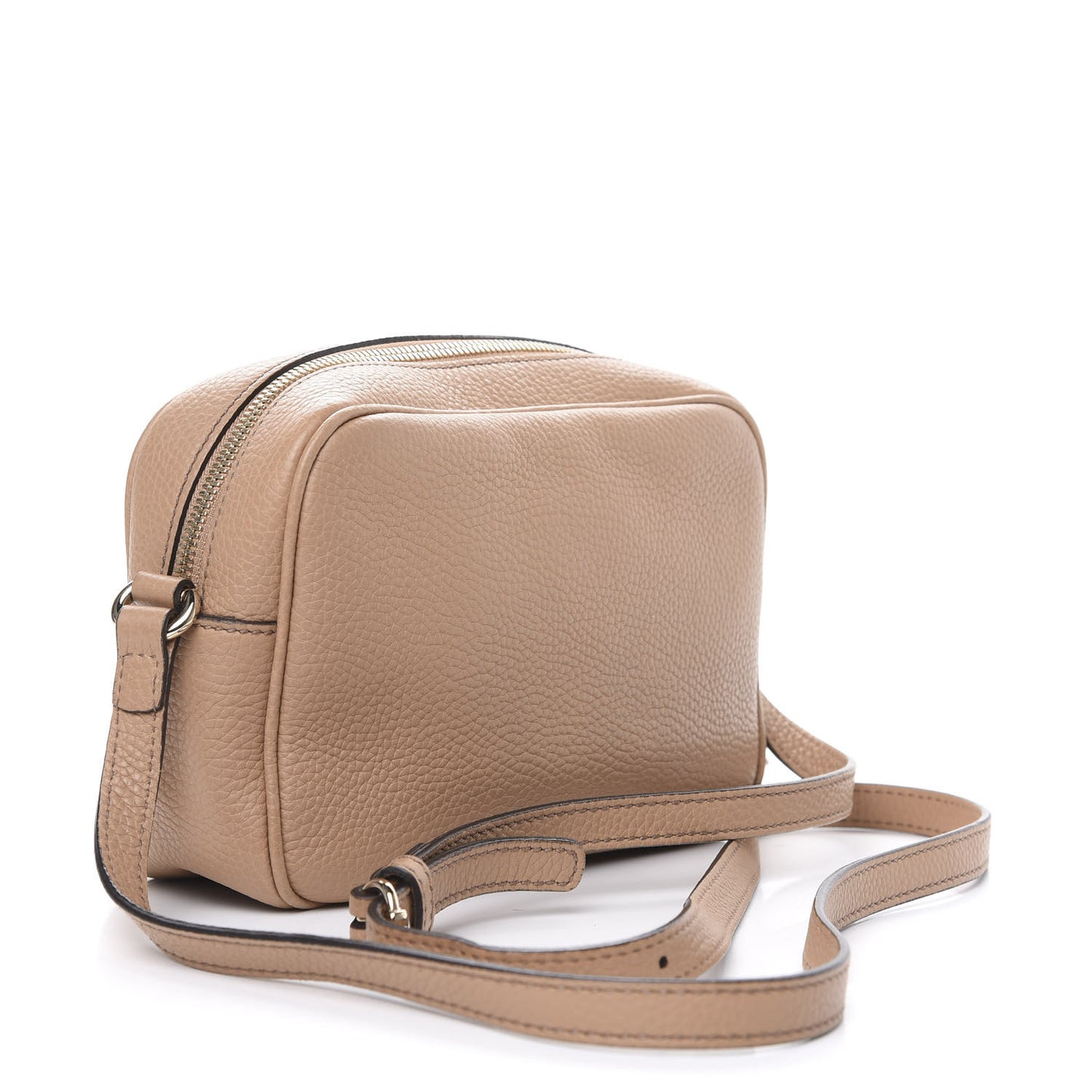 Pebbled Calfskin Small Soho Disco Bag Camelia