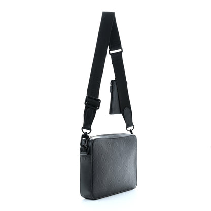Louis Vuitton Calfskin Monogram Shadow Duo Messenger Black 3 of 10