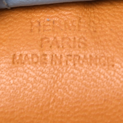 Hermes Milo Lambskin Grigri Rodeo Horse Bag Charm PM Naturel Bouton D'Or Celeste Bleu Saphir 3 of 5