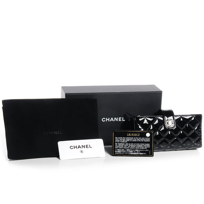 Chanel Patent Quilted Mini Phone Clutch Black 5 of 9