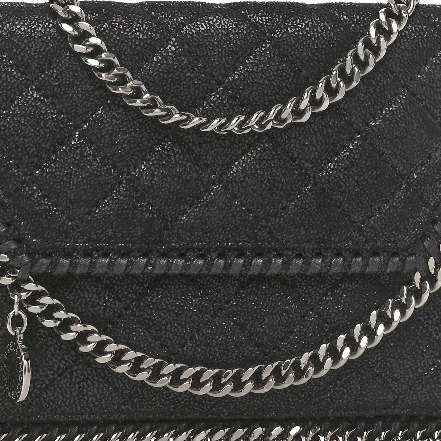 Stella McCartney Shaggy Deer Falabella Mini Crossbody Bag Black 7 of 9