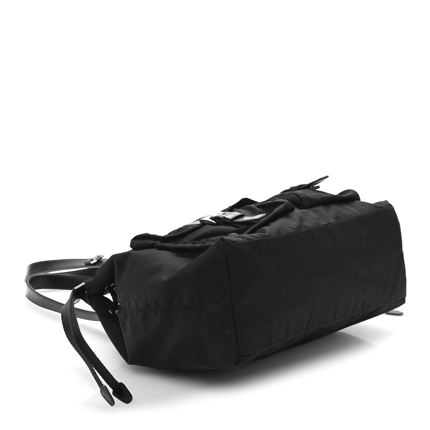 Prada Nylon Vela Drawstring Shopping Tote Black 3 of 12