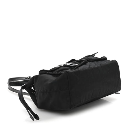 Prada Nylon Vela Drawstring Shopping Tote Black 3 of 12