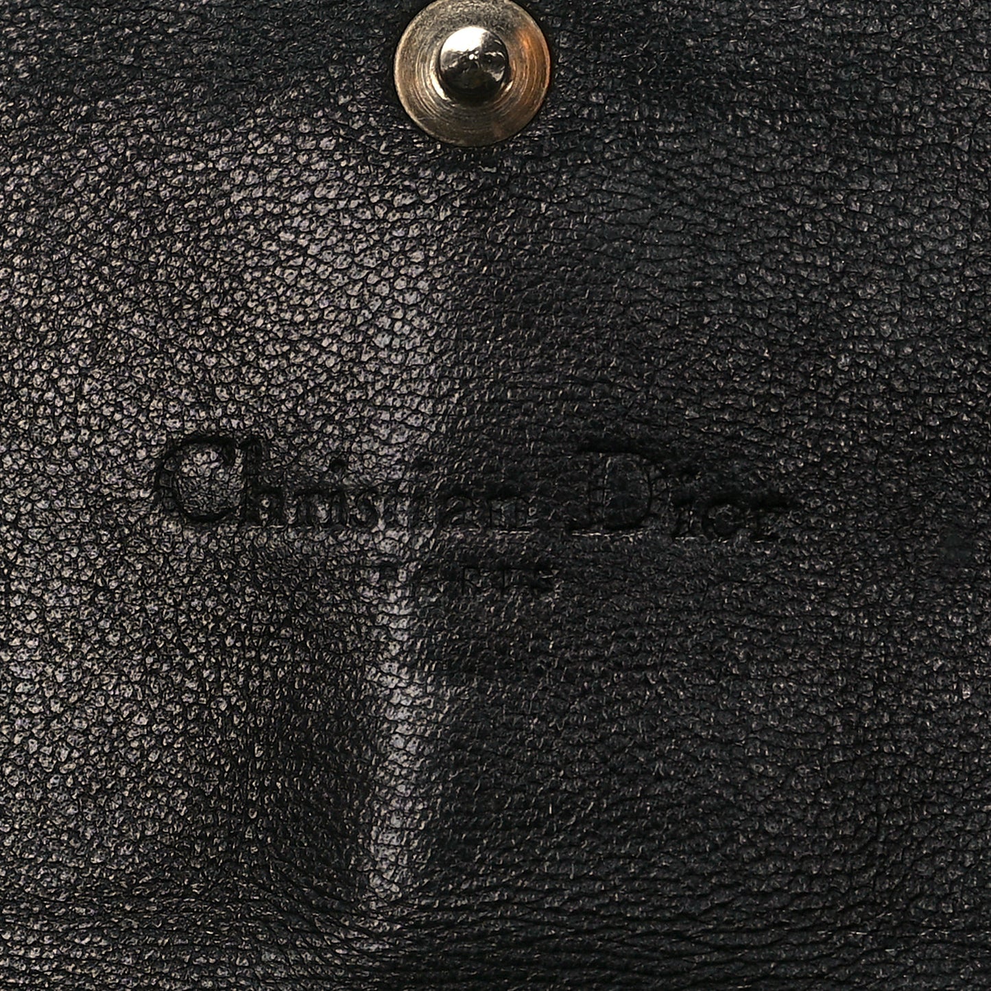 Patent Lambskin Cannage Lady Dior Rendezvous Wallet On Chain Black