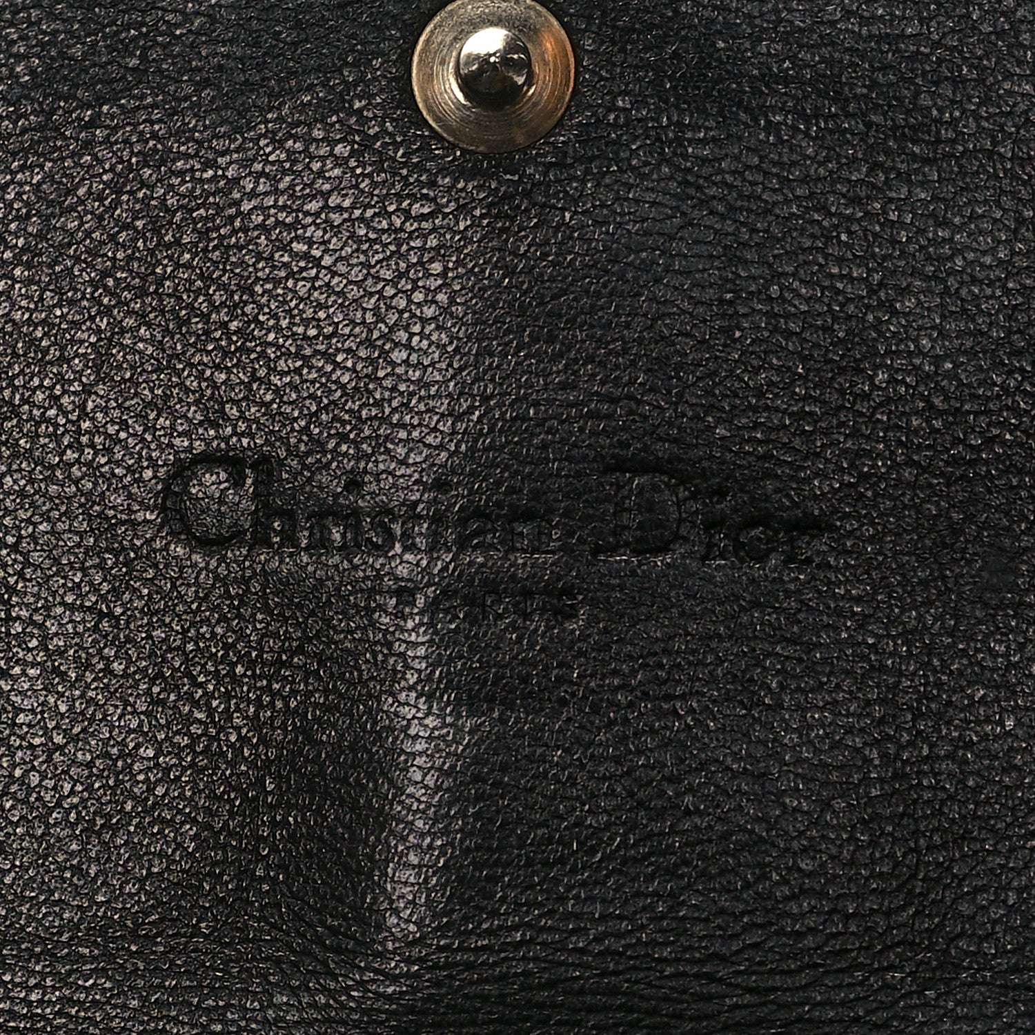 Christian Dior Patent Lambskin Cannage Lady Dior Rendezvous Wallet On Chain Black 6 of 11