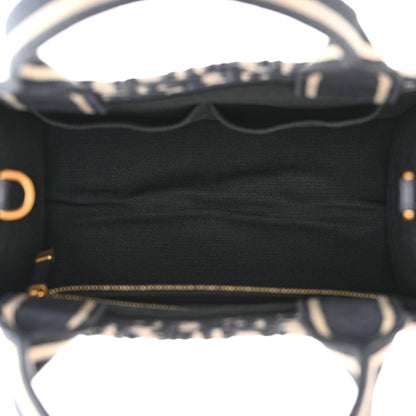 Christian Dior Oblique Calfskin Small Book Tote With Strap Blue Multicolor 5 of 11