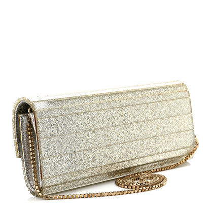 Jimmy Choo Acrylic Glitter Sweetie Clutch Champagne 3 of 16