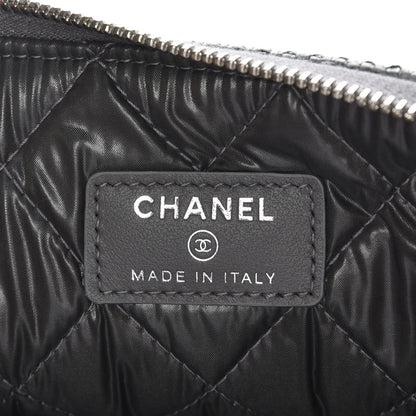 Chanel Canvas Large Deauville Pouch Grey 5 of 7