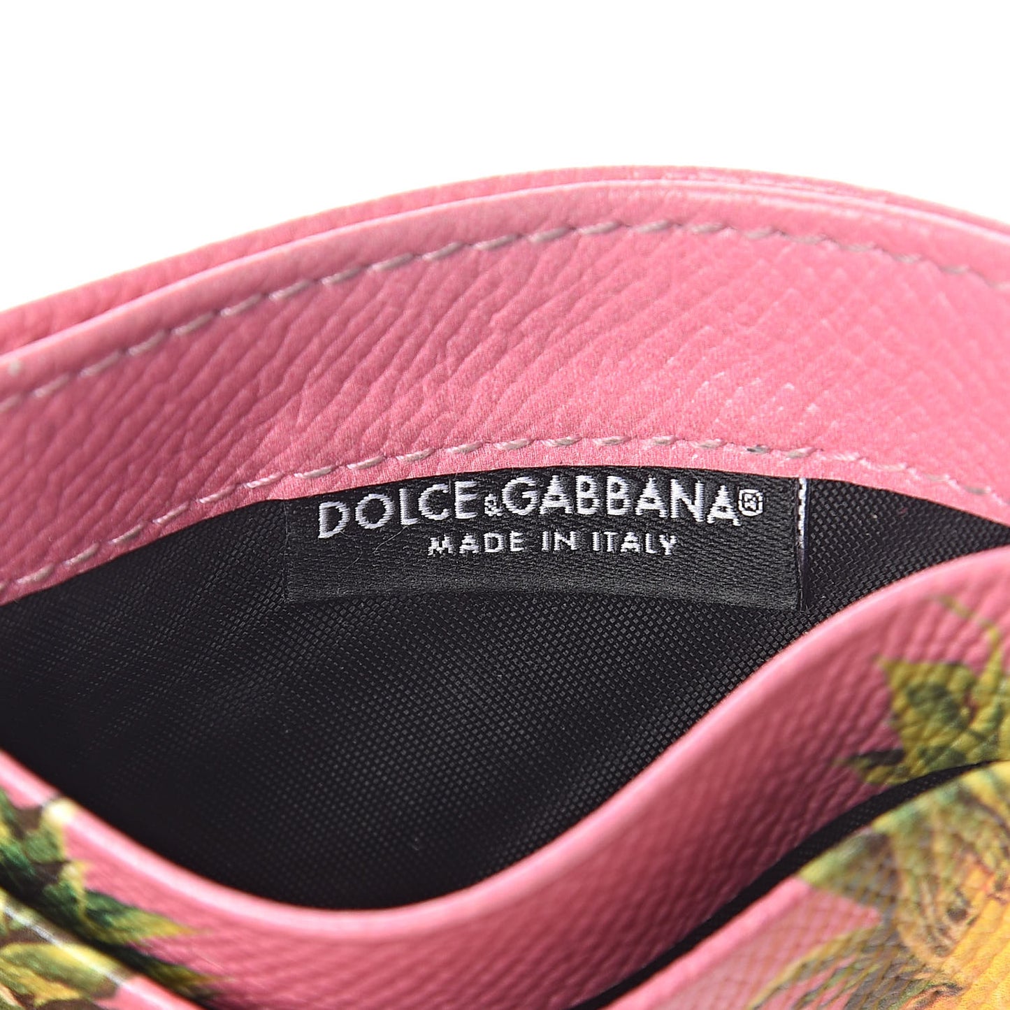 Dauphine Pineapple Print Card Holder Rosa