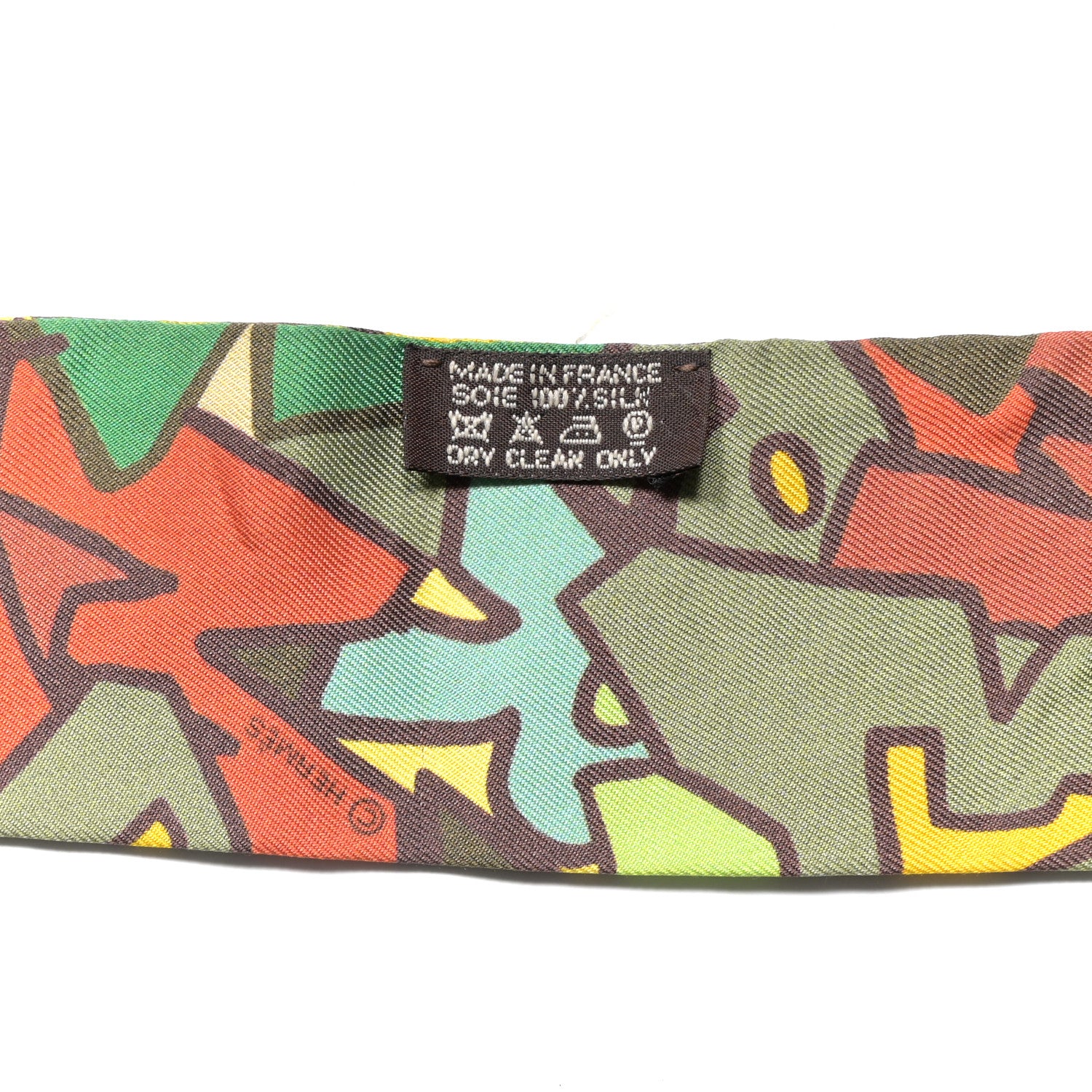 Hermes Silk Graff Graffiti Twilly 3 of 6