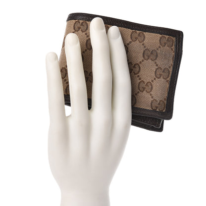Gucci Monogram Bi-Fold ID Wallet Dark Brown 2 of 8