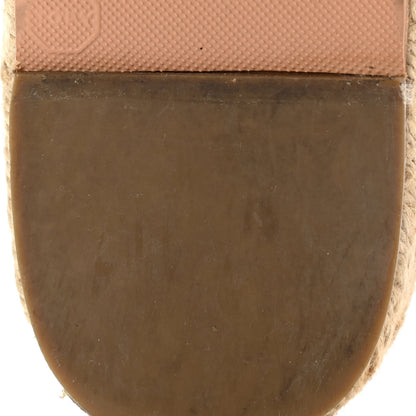 Chanel Lambskin Quilted CC Espadrille Slip On Sandals 39 Red 7 of 11