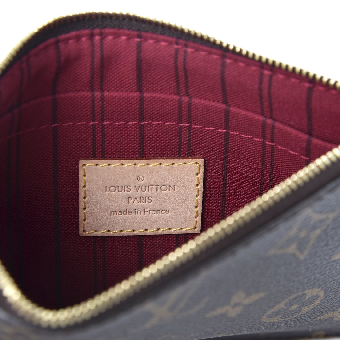 Monogram Neverfull PM Pochette Fuchsia