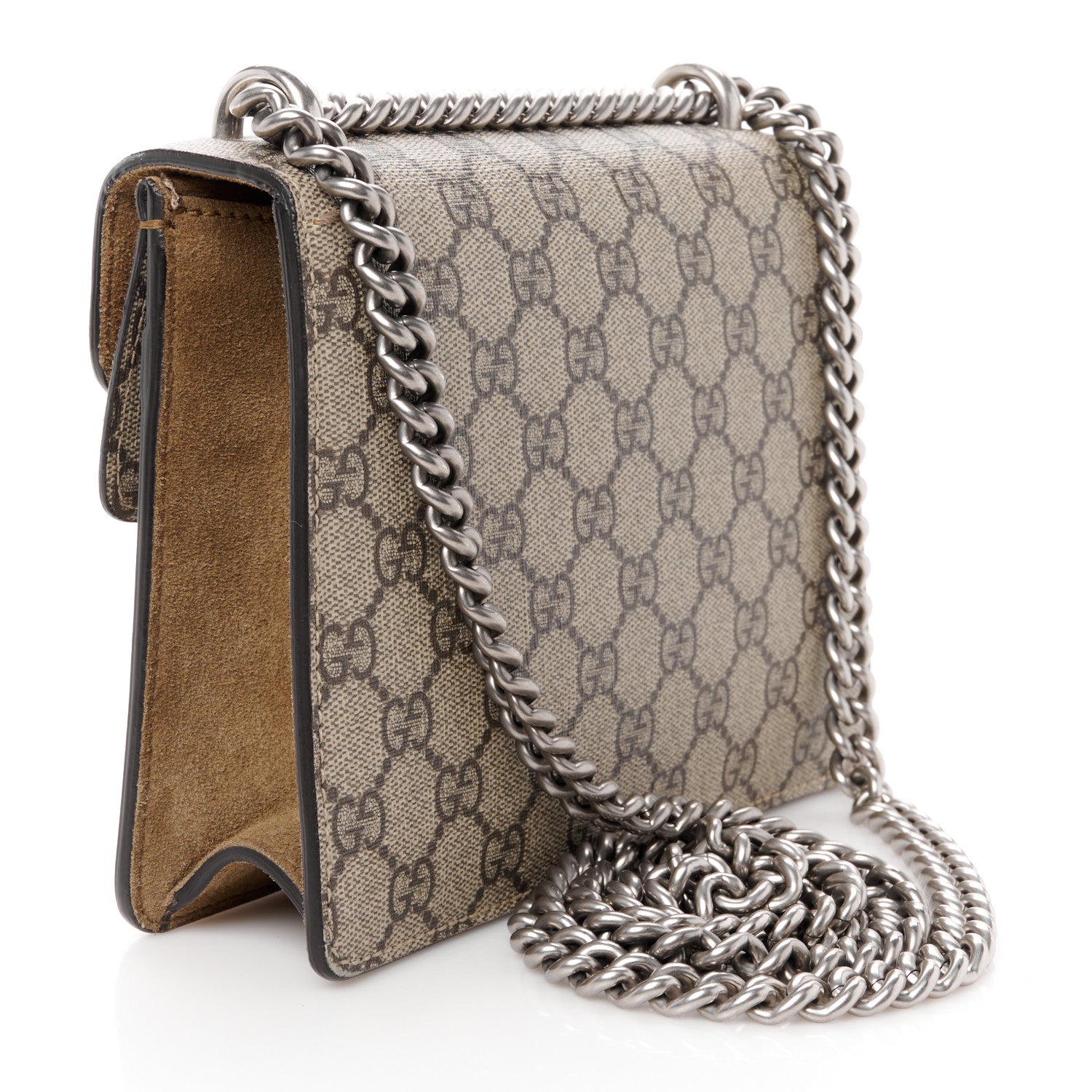 Gucci GG Supreme Monogram Mini Dionysus Shoulder Bag Taupe 3 of 12