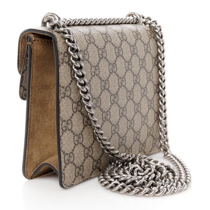 Gucci GG Supreme Monogram Mini Dionysus Shoulder Bag Taupe 3 of 12