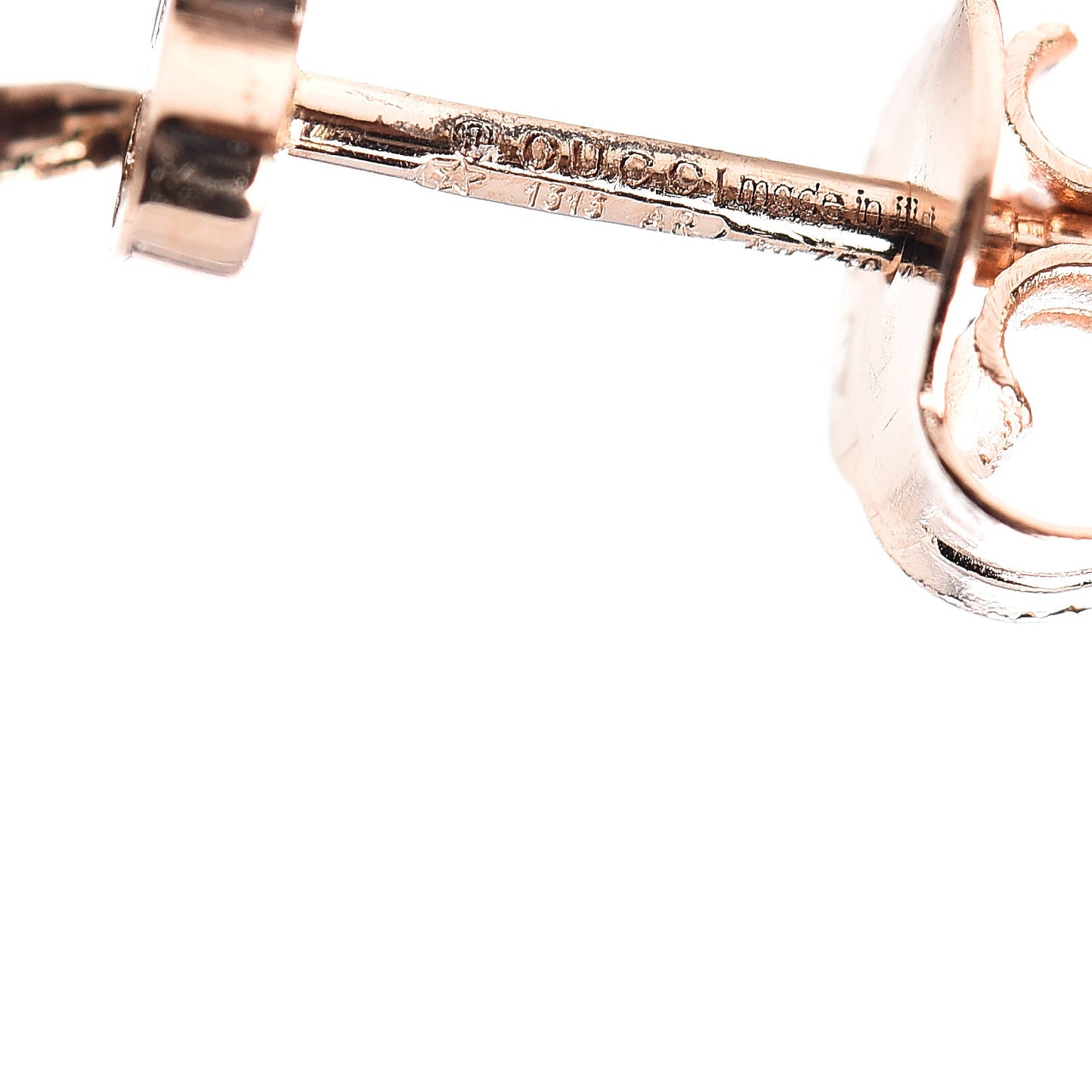 18K Rose Gold Diamantissima GG Drop Earrings